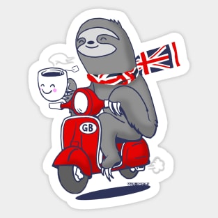 Happy Tea Sloth Sticker